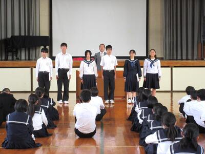 生徒会引継式①