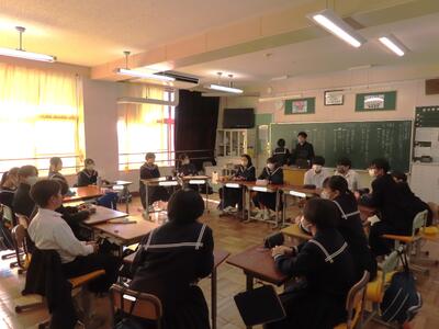 生徒総会に向けた学活